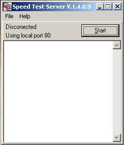 Lado del servidor, donde usa el puerto 80 para hacer la medición de tràfico.