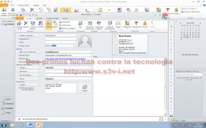 Microsoft Office Outlook 2010 - Edición de contactos