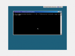 Apagando Server Core 2008