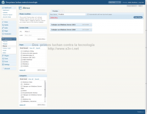 Wordpress 3.0 - Nuevos Menús