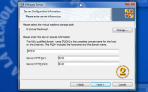 Instalación de VmWare Server