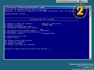 sconfig en WS2008 r2