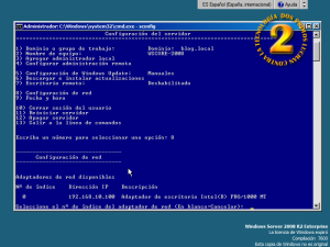 sconfig en WS2008 r2