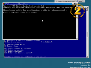 sconfig en WS2008 r2