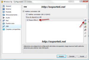 VirtualBox - Filtros USB