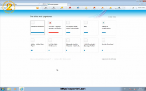 Internet Explorer 9 - Sitios más frecuentes
