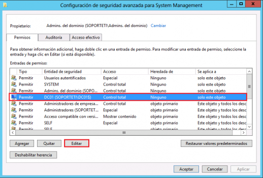 Opciones de seguridad del contenedor